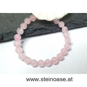 Armband Rosenquarz 6mm